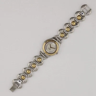 Women's Watch Ladies Swatch Irony Silver Gold Tone Elegant Metal - Image 1 of 4