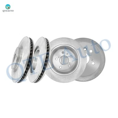 Conjunto de 4 rotores de freio a disco dianteiros 296mm-traseiros 281mm para Toyota Camry 2012-2017 - Imagem 1 de 4