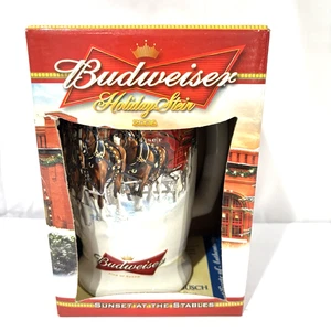Vintage Budweiser 2006 Holiday Stein Beer Mug "Sunset at the Stables" COA & NIB - Picture 1 of 8