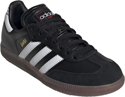 Adidas Unisex-Niño Samba Interior Cuero Tenis, Negro/Ninguno/Ninguno, Opciones de Talla Foto 1 de 4