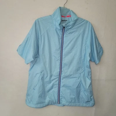 Chaqueta cortavientos Sunice para mujer XL azul aguamarina manga corta ligera cremallera completa Foto 1 de 4