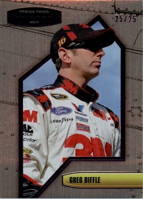 2011 Press Pass Stealth Purple #40 Greg Biffle /25 - Racing - Image 1 of 2