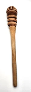 Mexican Molinillo Turned Wood Carved Hot Chocolate Whisk Frother 12" - Picture 1 of 4