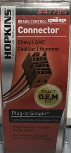 Solución de remolque Hopkins 47795 enchufable simple; conector de control de freno Chevy GMC - Imagen 1 de 2