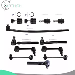 12x Front Ball Joint Tie Rod End Sway Bar For 2007-2017 Jeep WRANGLER All Models - Foto 1 di 12