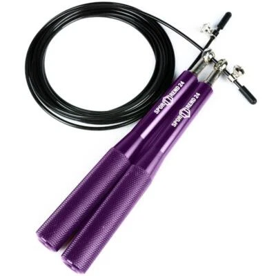 3m Springseil Sprungseil Seilspringen Speed Rope Hüpfseil Sport Kugellager Lila - Bild 1 von 4