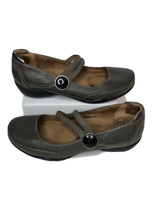 Zapatos cómodos de cuero verde oliva Taos Stepstone talla 7 correas Mary Jane informales Foto 1 de 4
