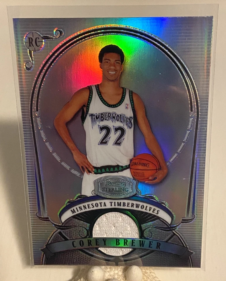 Corey Brewer 2007-08 Bowman Sterling 新秀球衣贴片折射器 /199 🏀🔥🎨 — 第 1/3 张图片