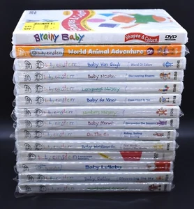 Baby Einstein 14 DVD lot Animals Monet Galileo Gogh Nursery Newton Lullaby Vinci - Picture 1 of 4