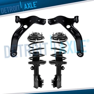 Kit de brazos de control inferiores de puntal delantero con resortes helicoidales de 4 piezas para Mazda Protege Protege5 Foto 1 de 4