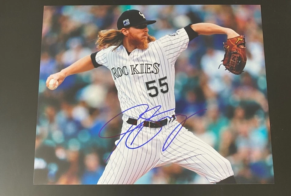 Jon Gray Signed 8x10 Photo Autograph Colorado Rockies - Image 1 of 1