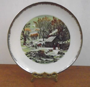 Currier & Ives "The Home in the Wilderness" Sammlerteller zum Aufhängen Japan - Bild 1 von 6