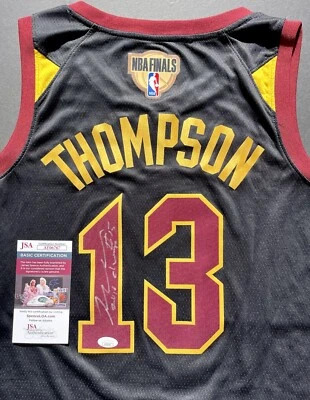Camiseta firmada por Tristan Thompson autografiada de los Cleveland Cavaliers certificado de autenticidad JSA 16 campeones Foto 1 de 3