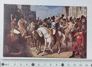 I122534 Cartolina illustrata Debret - Napoleone a Tilsit - Picture 1 of 2
