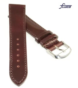 Fluco Uhrenarmband Horween Shell Cordovan Leder ochsblood 22 mm Handarbeit - Bild 1 von 2