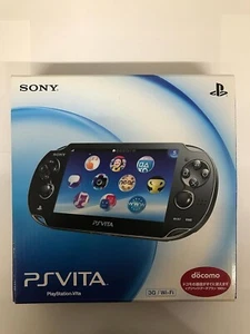 Playstation vita 3G / Wi-Fi model OLED CRISTAL BLACK PCH-1100 AA01 Boxed - Picture 1 of 5