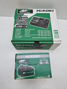 Hikoki 18v 36v Battery + Charger - New - Picture 1 of 5