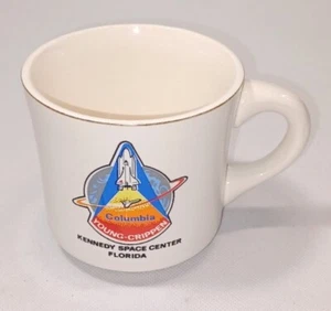Taza de café vintage del transbordador espacial Columbia Centro Espacial Kennedy Florida - Imagen 1 de 5