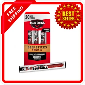Jack Link's Original Protein Snack Meat Stick with 6g of Protein 20 Pack - Picture 1 of 3