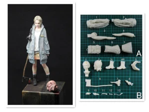 Anime Girl Killer 1/7 Unpainted GK Models Unassembled Action Figures Resin Kits - Picture 1 of 6
