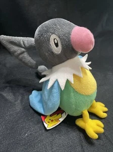 Pokemon Chatot Colorful Bird Parrot Plush 6" Jakks Pacific 2007 - Picture 1 of 5