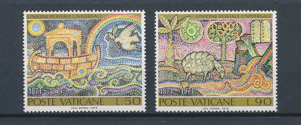 Vatican   548-9 MNH,  Mosaics, 1974 - Image 1 of 1