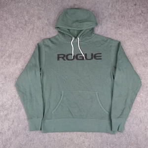 Rogue Fitness Hoodie Mens Medium Green Sweatshirt Sweater Weight Lifting NWOT - Picture 1 of 9