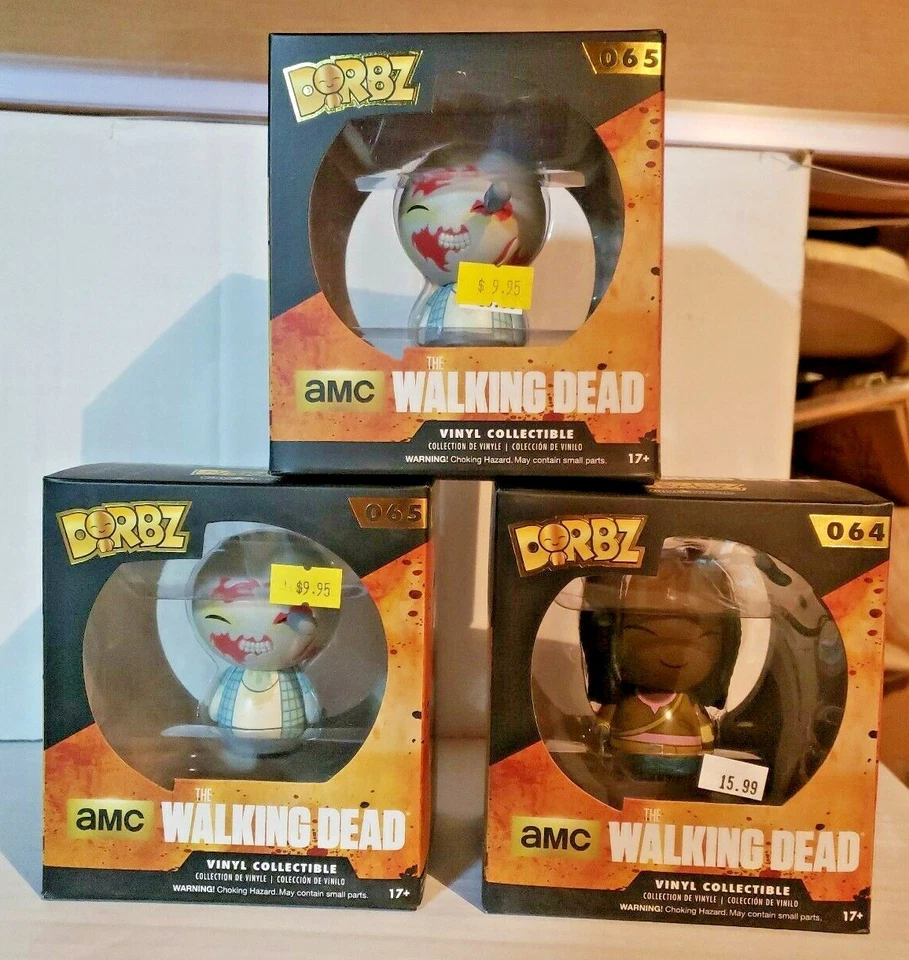 Funko Dorbz Walking Dead Sin usar, en caja Rick Grimes, Michonne y RV Walker Nuevo en caja Foto 1 de 4