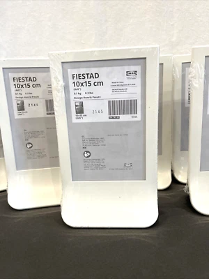 Lote de 8 Nuevos IKEA FIESTA TOLSBY Marco de Pie Blanco Fiesta Boda Decoración del Hogar Foto 1 de 4