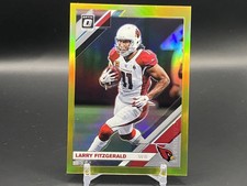 2019 Panini Donruss Optic Football Larry Fitzgerald Gold 4/10 Cardinals Legend