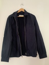 Herren Jacke h&m L blau Langarm Casual Zip < js3772