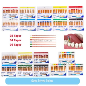 Dental MM Marked Endodontic Gutta Percha Points .02/.04/.06 Taper All Size 15-40 - Picture 1 of 31