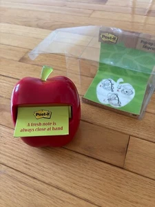 Post-it Apple ๐ Pop-up Sticky Notes Dispenser Teacher Gift Weighted Refillable - Picture 1 of 4
