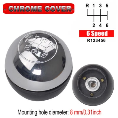 Cromo 6 velocidades para Alfa Romeo Giulietta 2010-2020 palanca de cambios palanca de cambios Foto 1 de 4