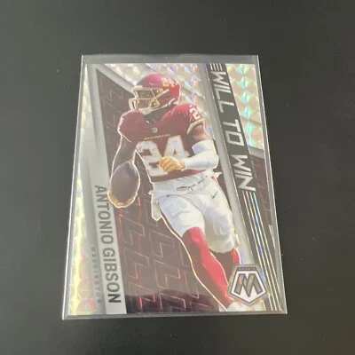 Antonio Gibson 2022 Mosaic Will To Win Silver Mosaic Prizm WW-19 Commanders - Image 1 of 2