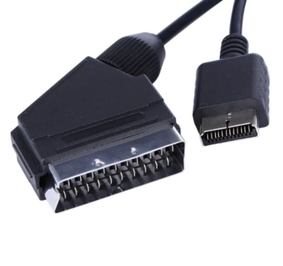CAVO VIDEO PS1 PS2 PS3 SCART RGB AUDIO PLAYSTATION 1 2 3 PSONE SONY SLIM AV TV - Immagine 1 di 4