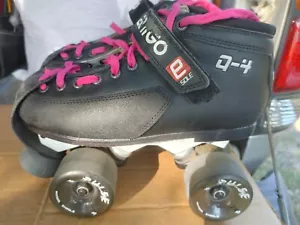 Luigino Vertigo Q-4 Pro-E DA Avenger 45 Roller Derby Skates Pulse 78A Marked 7 - Picture 1 of 16