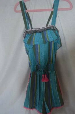 NWT Matilda Jane 435 Girl's size 12 All In Good Fun Romper Brilliant Daydream Sp - Image 1 of 4