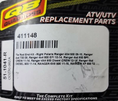 Quadboss 51-1041-R 411148 Tie Rod End Kit New in Original Packaging - Image 1 of 2