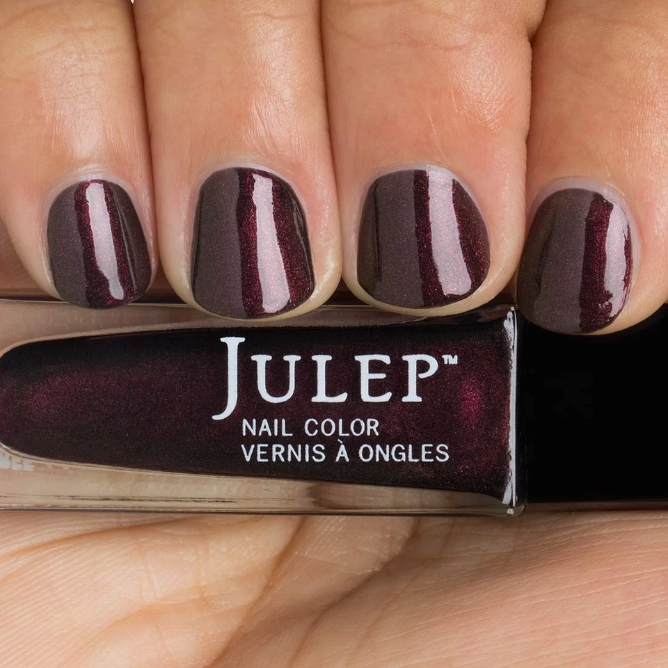 NEW! Julep JILLIAN Nail Polish ~ Deep eggplant with bronze molten Special Effect - Image 1 of 2