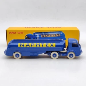 Atlas Dinky Toys 32CB Tracteur Panhard AVEC SEMI-Remorque Citerne "NAPHTEX" Blue - Picture 1 of 7