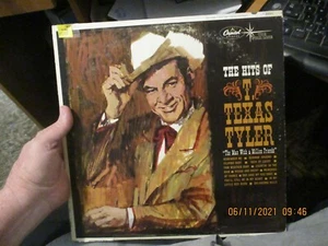 OF T Texas Tyler" The Hits of T. Texas Tyler 1962 Collector LP Capitol Record - Imagen 1 de 2