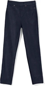 New Girl’s Hue Girlz Black Corduroy Leggings Soft Stretch Pants Size small - Picture 1 of 3