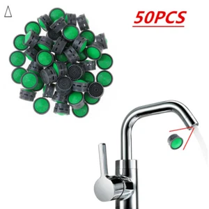 50x Filtros de Grifo de Cocina Burbujeador Grifo de Agua Restrictor de Flujo Inserto Fregadero Aireador - Imagen 1 de 8