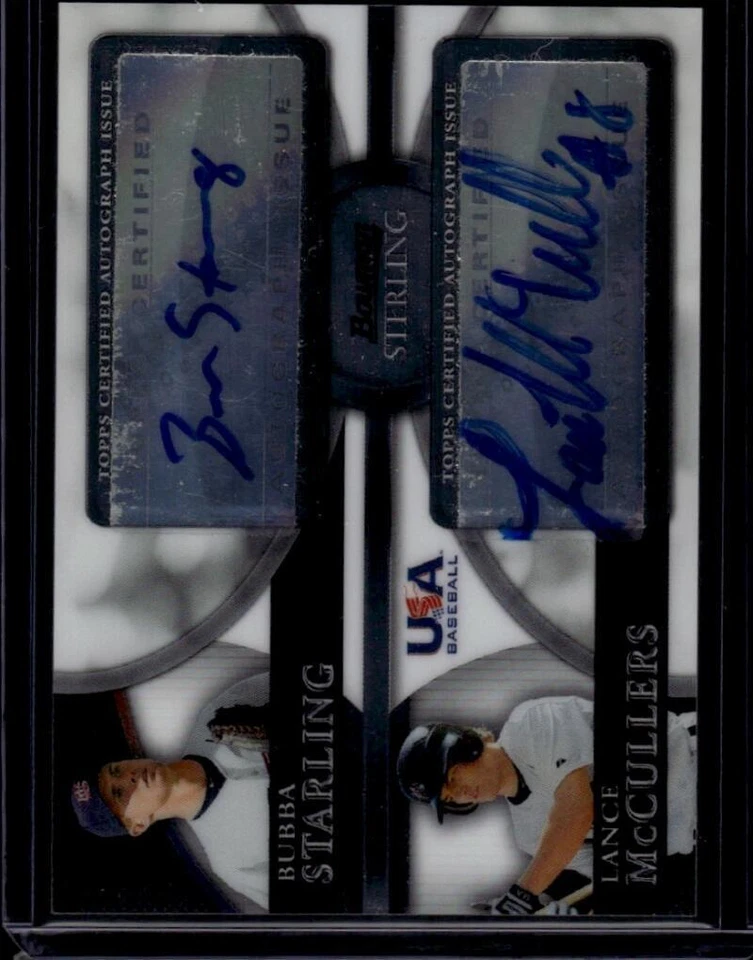 Bowman Sterling 2010 béisbol EE. UU. doble automático BSDA4 Bubba Starling Lance McCullers Foto 1 de 2