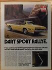 DODGE107 Vintage Advertisement 1974 Dodge Dart Sport Rallye with 318 V8
