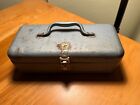 MY BUDDY- Vintage Metal Fishing Tackle Box-Blue-Falls City-Nice Condition