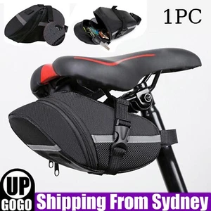 Bike Seat Waterproof Bag Bicycle Storage Saddle Bag Cycling Rear Pouch Outdoor A - Picture 1 of 12