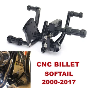 CNC Billet Forward Controls Fatboy FLSTF Heritage Softail FLSTC FXST FLSTN 00-17 - Picture 1 of 13