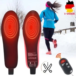 Beheizbare Einlegesohlen USB Beheizte Schuheinlagen Heizsohlen mit Fernbedienung - Bild 1 von 15